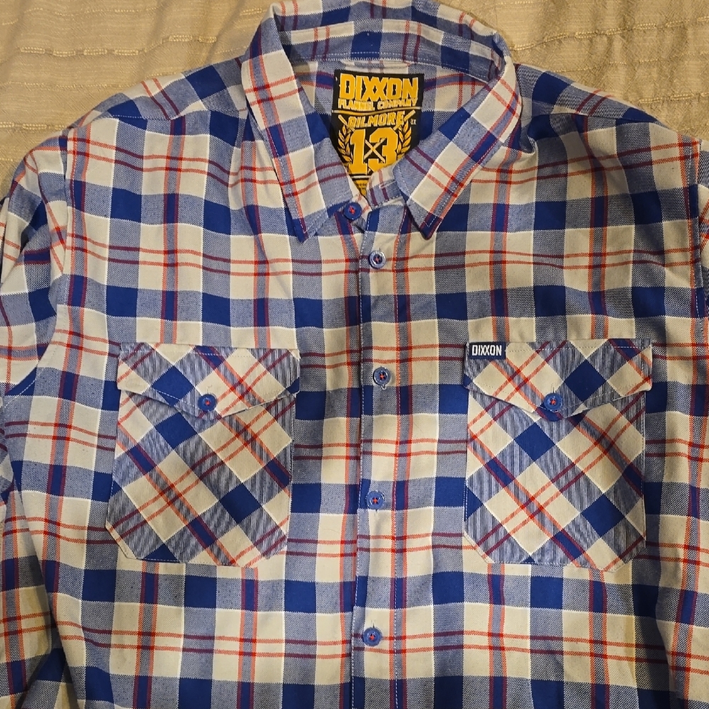DIXXON Gilmore 2X Blue and Red Checkered Men's Shirt